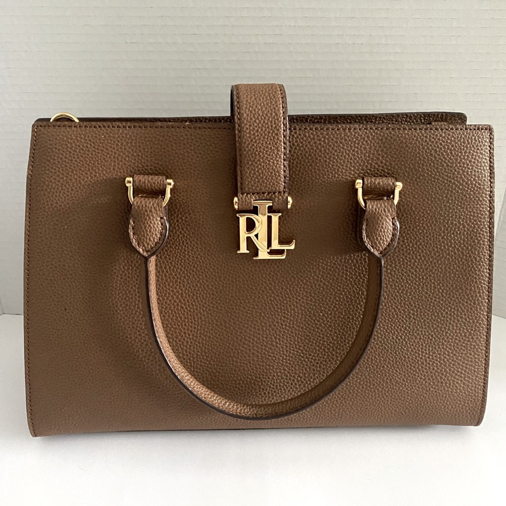Ralph Lauren satchel. NOTE: SHOULDER STRAP IS NOT INCLUDED New condition.